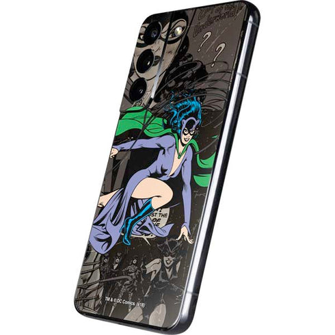DC Comics Catwoman Vintage Action Pose Pattern Galaxy S22 Skin